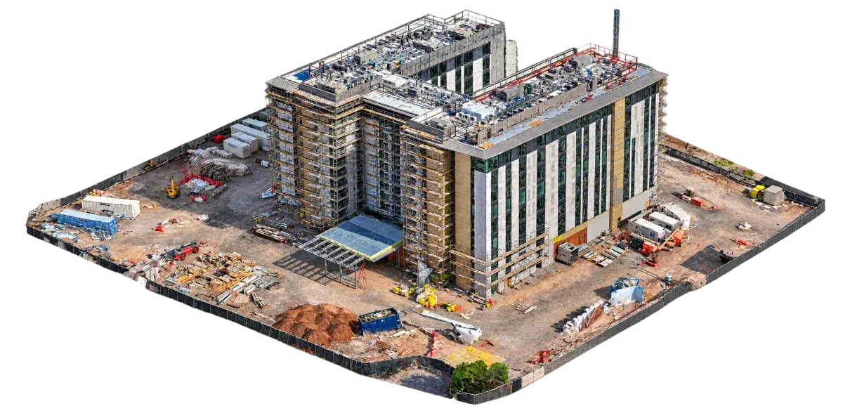 Photogrammetric 3D model of a commercial property for facility planning